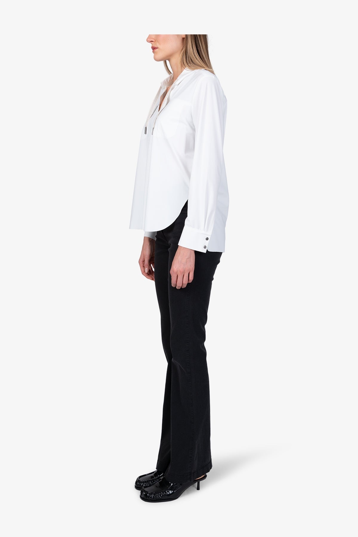 Slip-on Blouse in High-quality Jersey Fabric