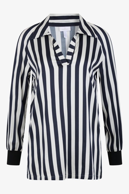 Striped Blouse with Viscose