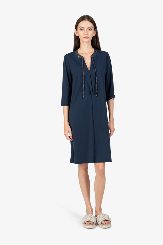 Dress with 3/4-Length Sleeves