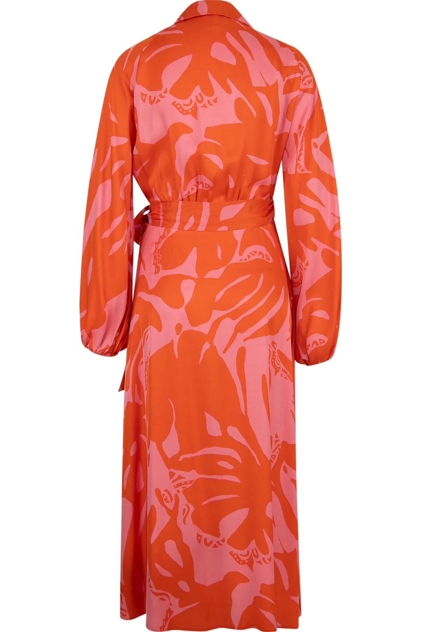 Long-sleeve Wrap Dress