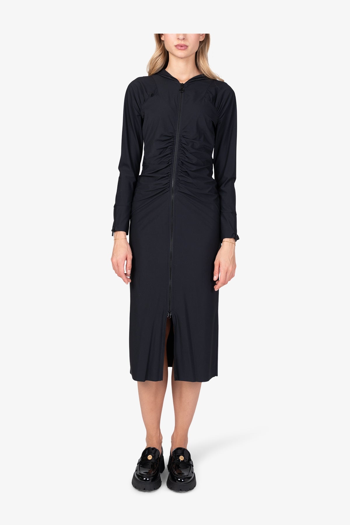 Hooded Dress in Eurojersey Fabric