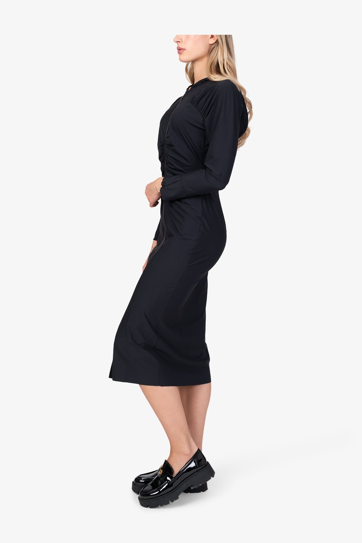 Hooded Dress in Eurojersey Fabric