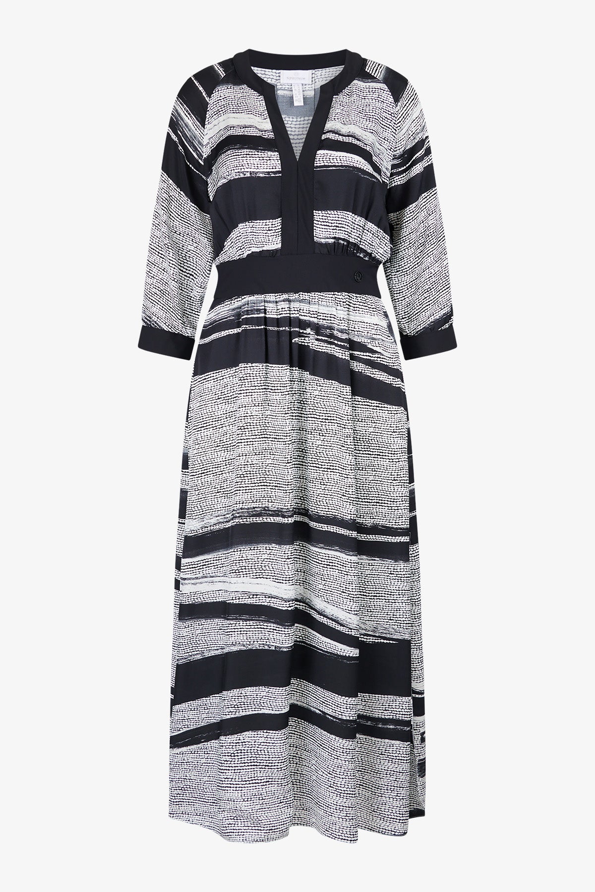 Maxi Dress in Flowing Blouse Fabric