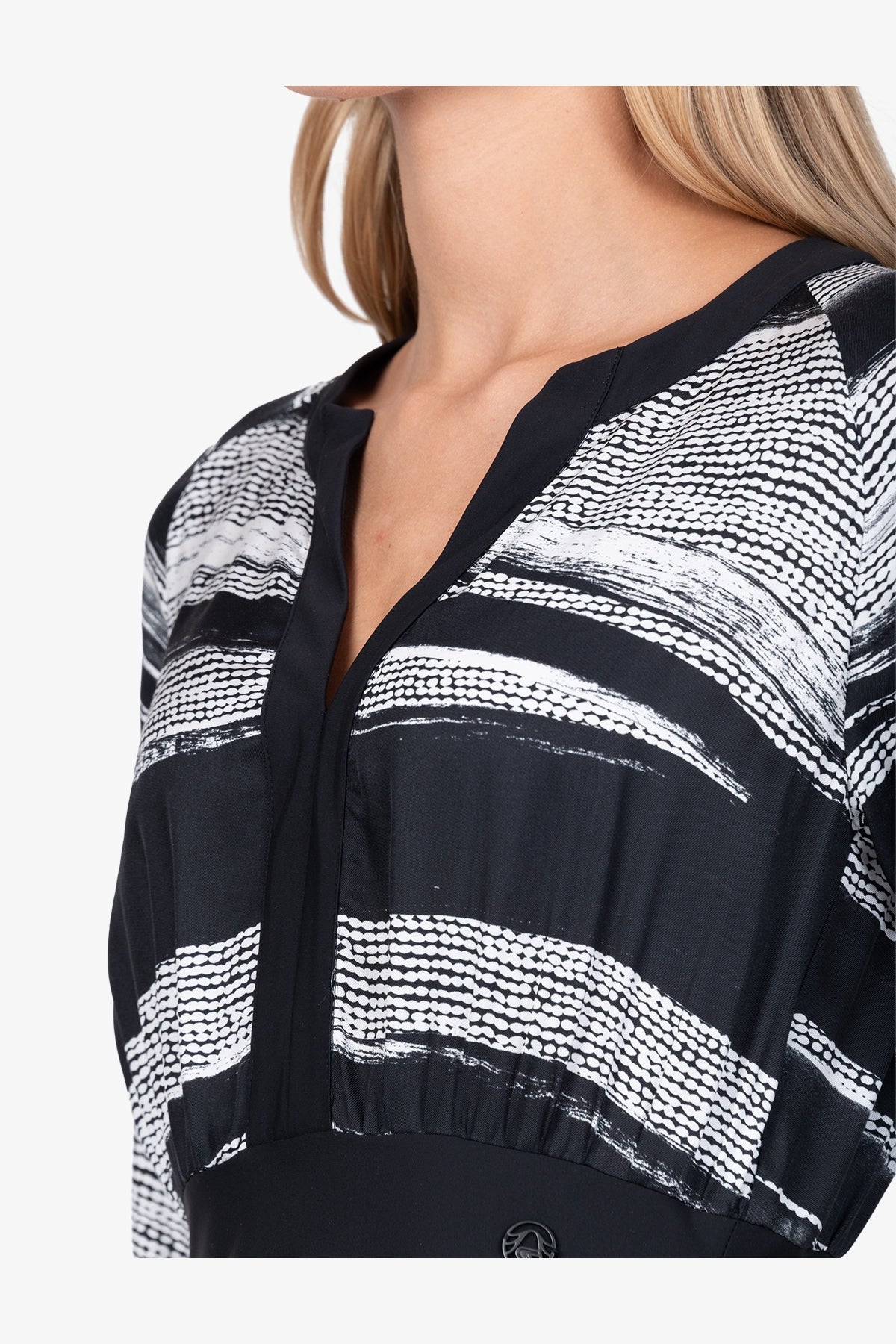 Maxi Dress in Flowing Blouse Fabric