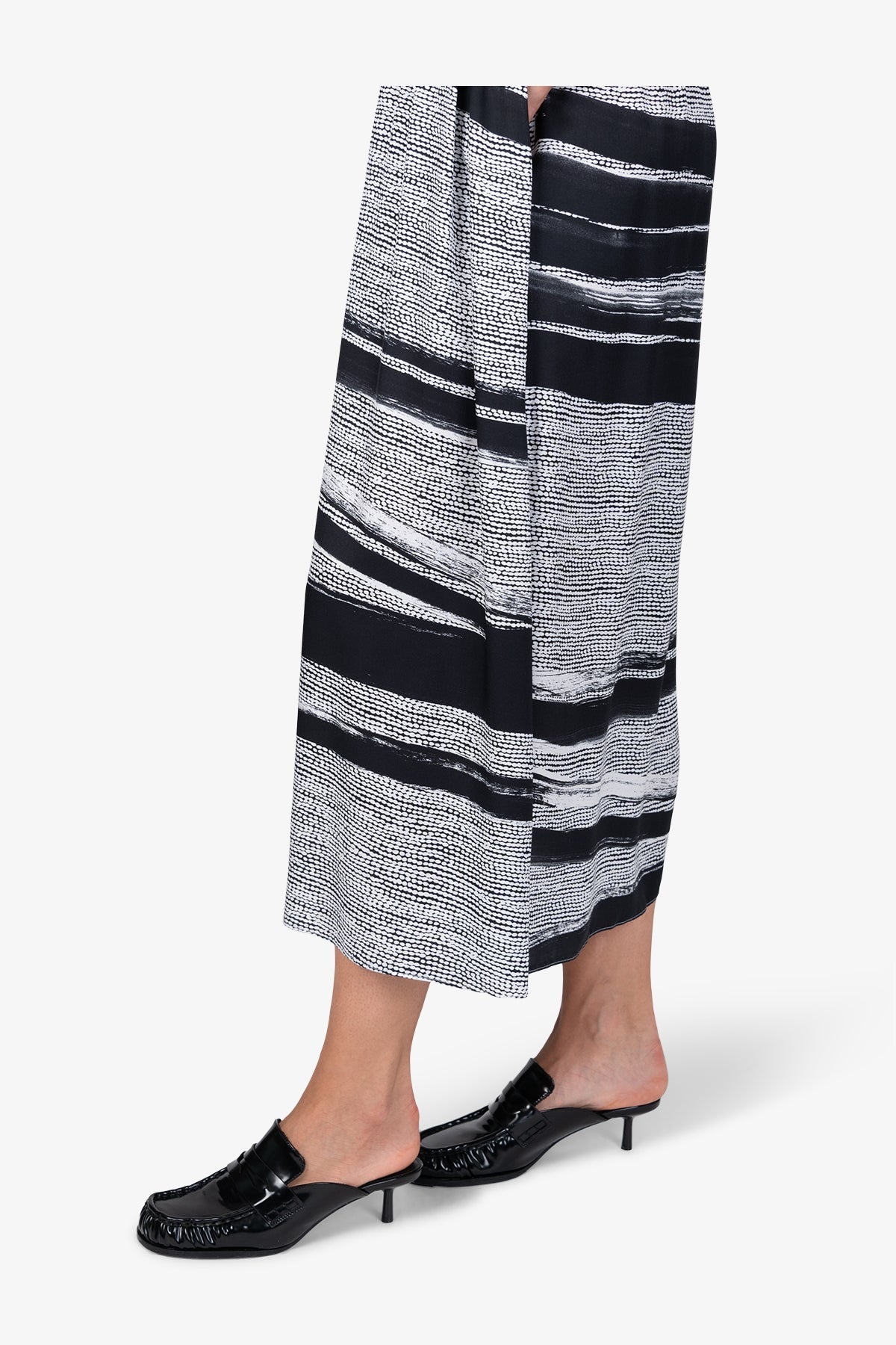 Maxi Dress in Flowing Blouse Fabric