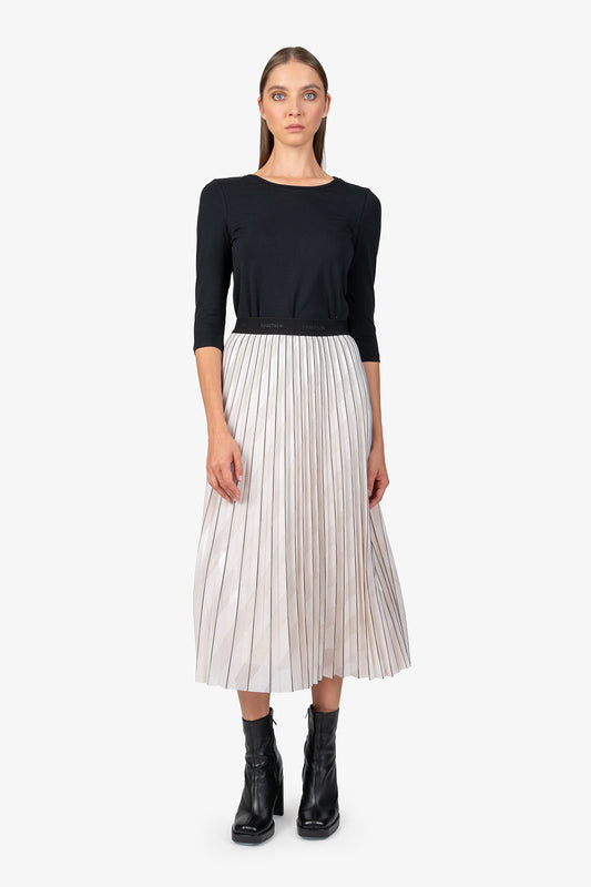 Long Pleated Skirt