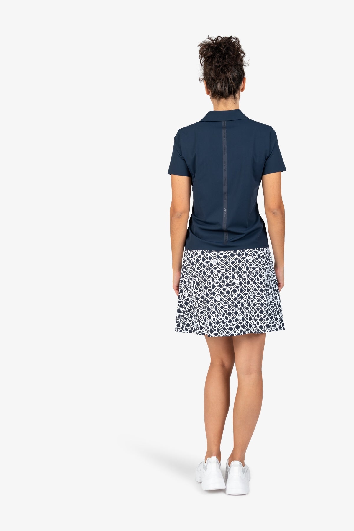 Logo印花圖案A字廓型運動半身裙