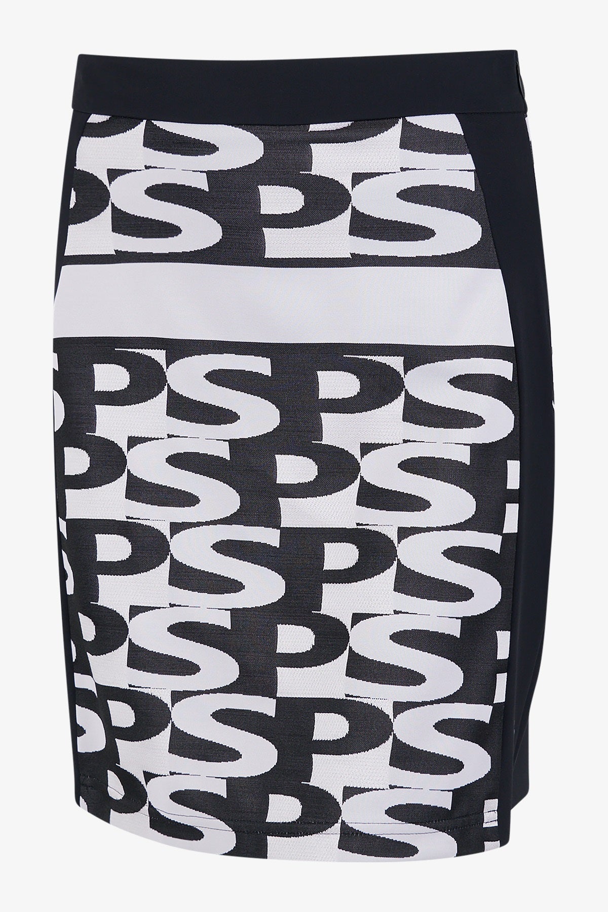 字母提花休閒半身裙