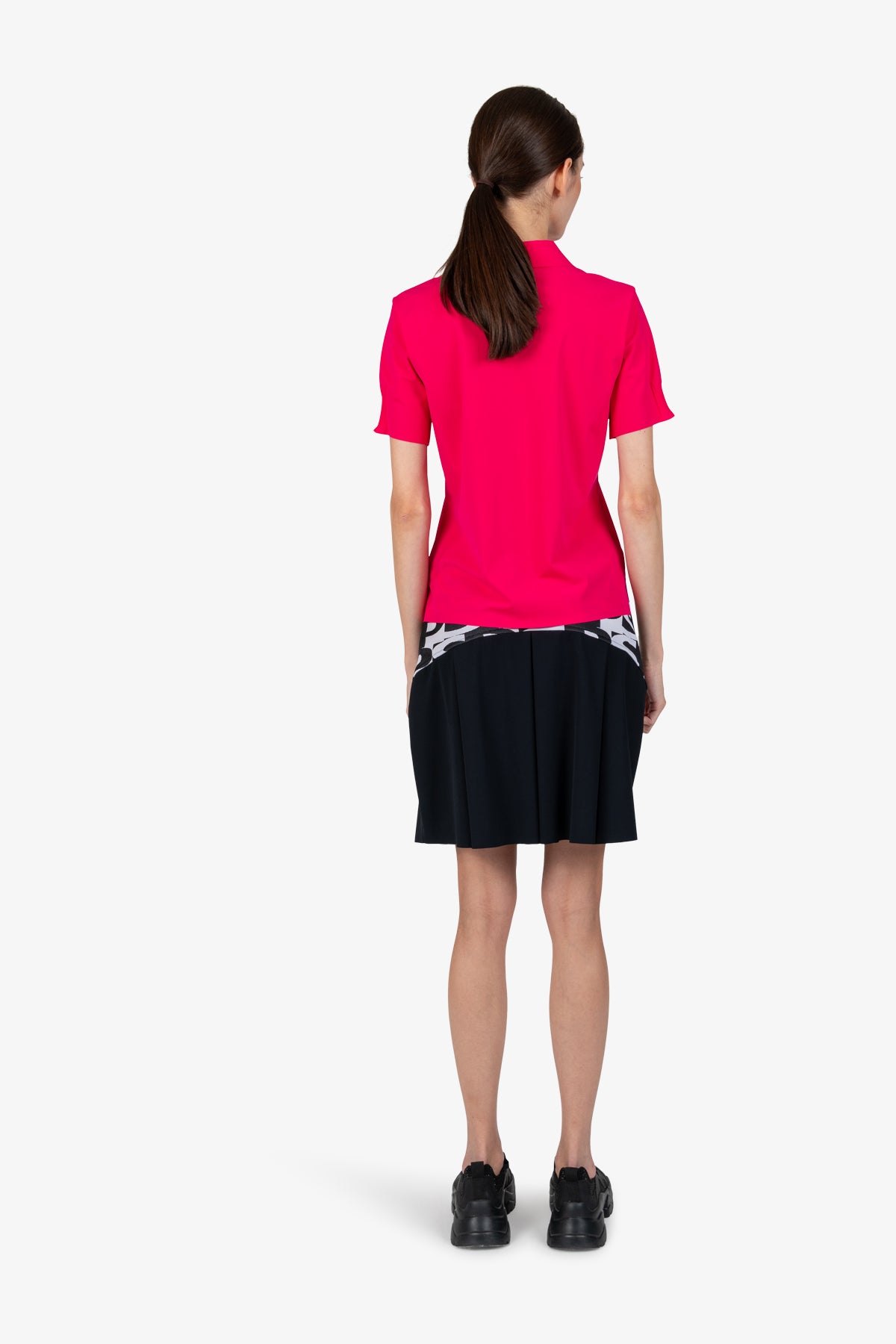 字母提花休閒半身裙