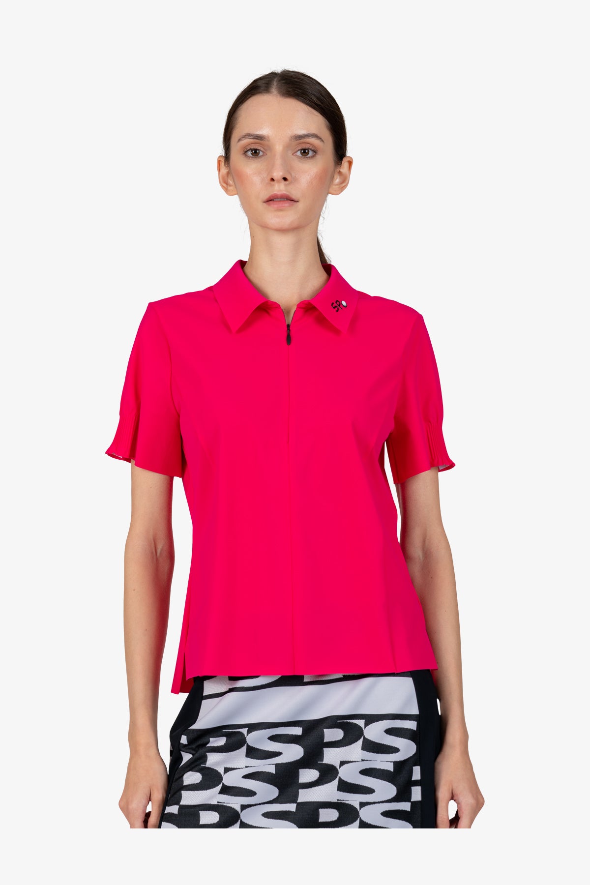 字母提花休閒半身裙