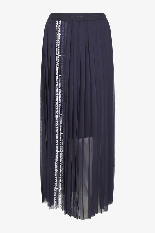 鬆緊腰鋼琴褶半身裙