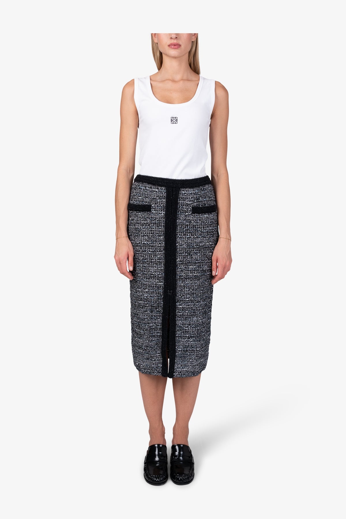 Knitted Skirt Made of High-quality Yarn Blend