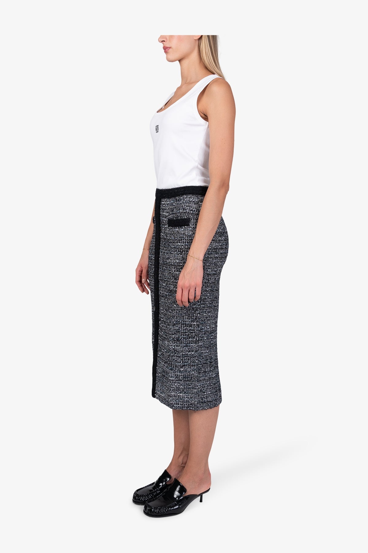 Knitted Skirt Made of High-quality Yarn Blend