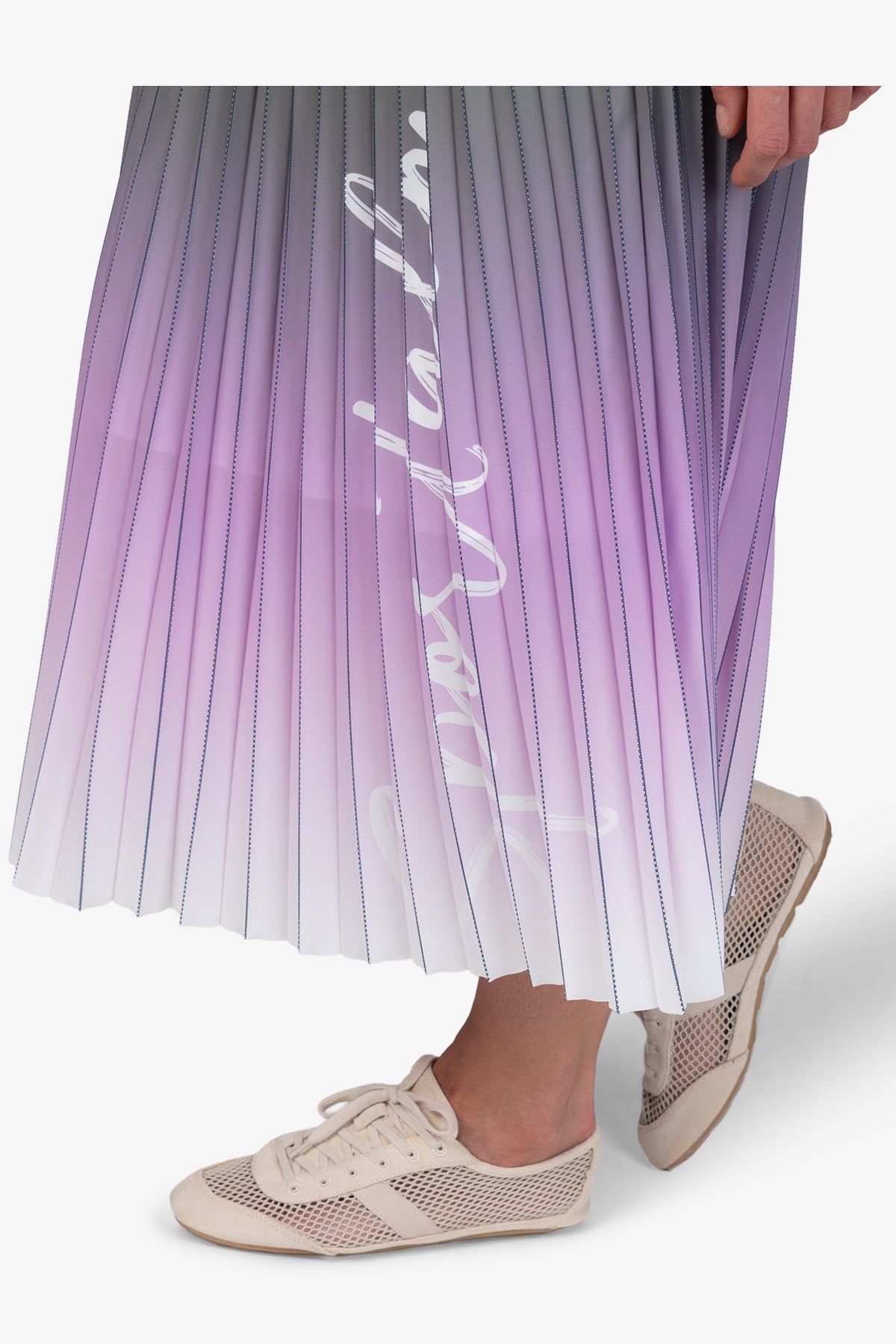 Skirt in Fine Pleated Fabric