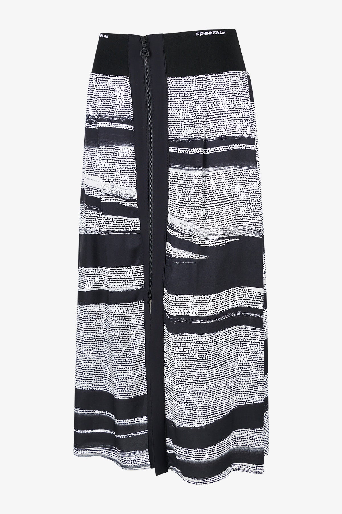 抽象印花半身裙