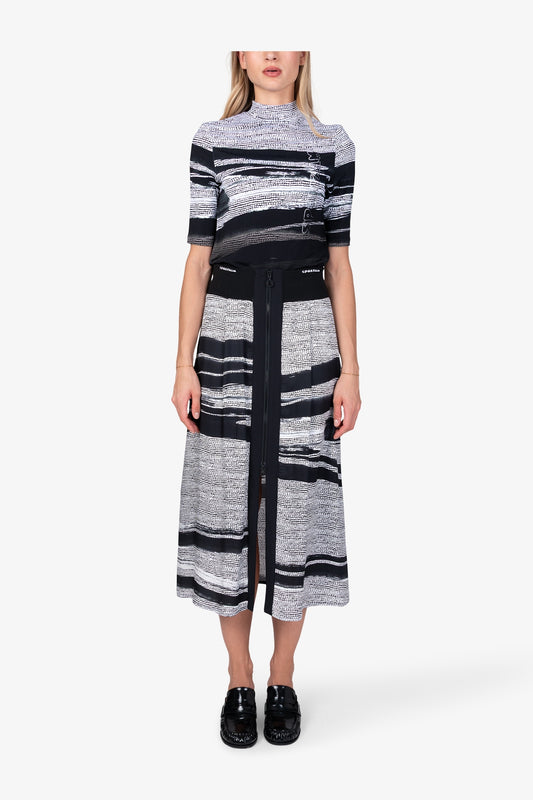 Skirt with Abstract Print