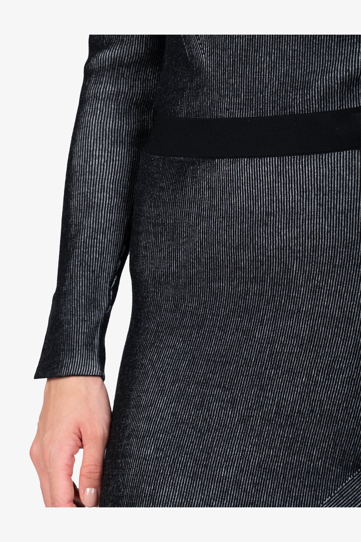 松紧腰Logo印字半身裙