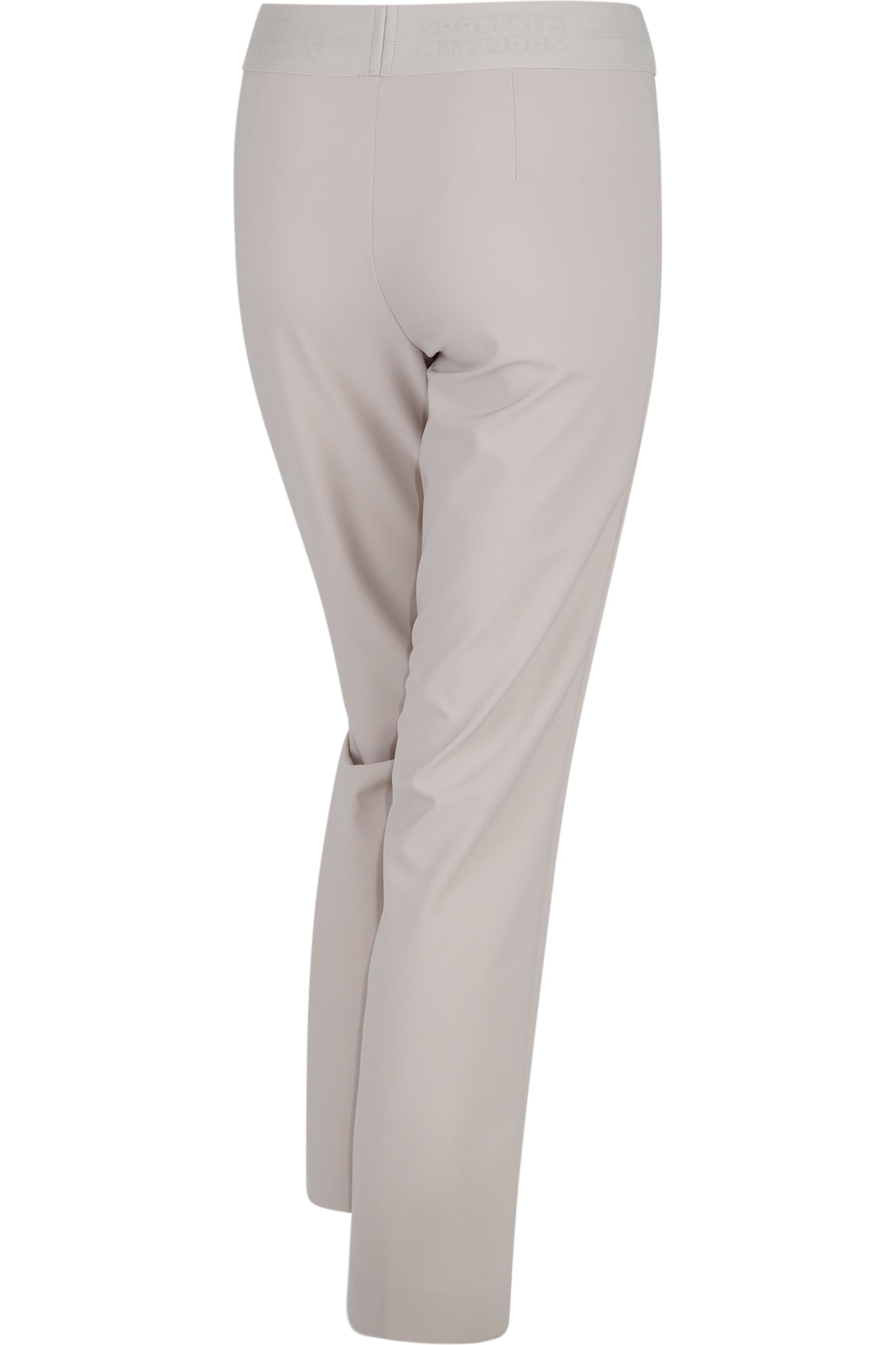 Logo印字鬆緊腰修身長褲