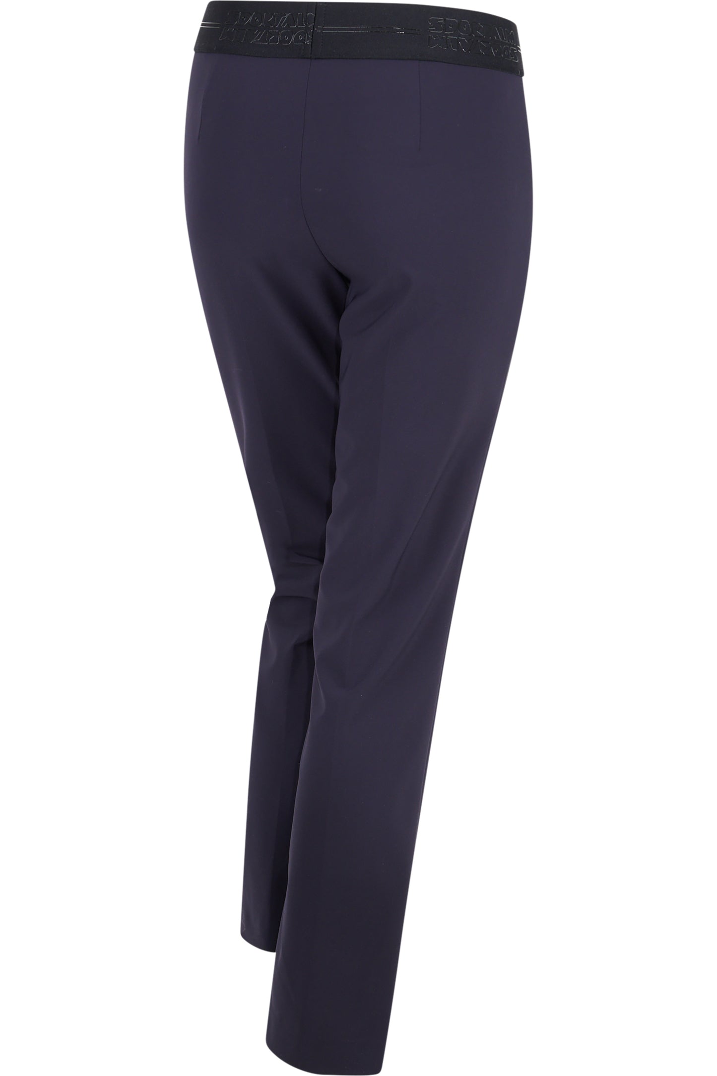 Logo印字鬆緊腰修身長褲