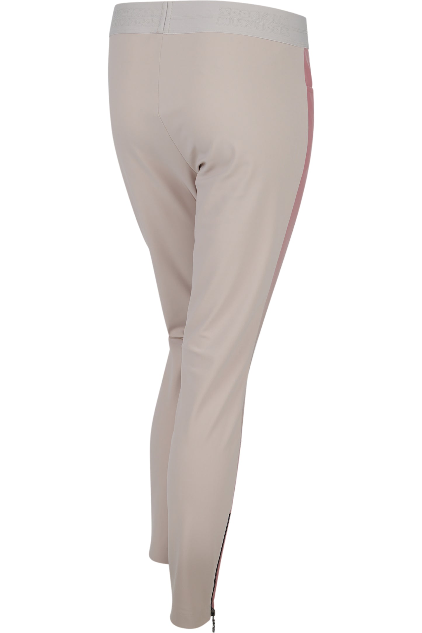 Logo鬆緊腰漸變沙拉鏈裝飾休閒褲