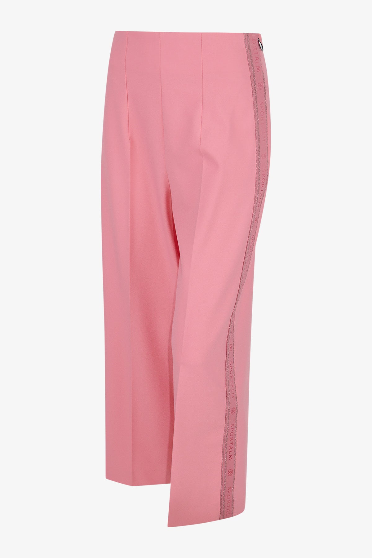 針織側飾邊闊腿長褲