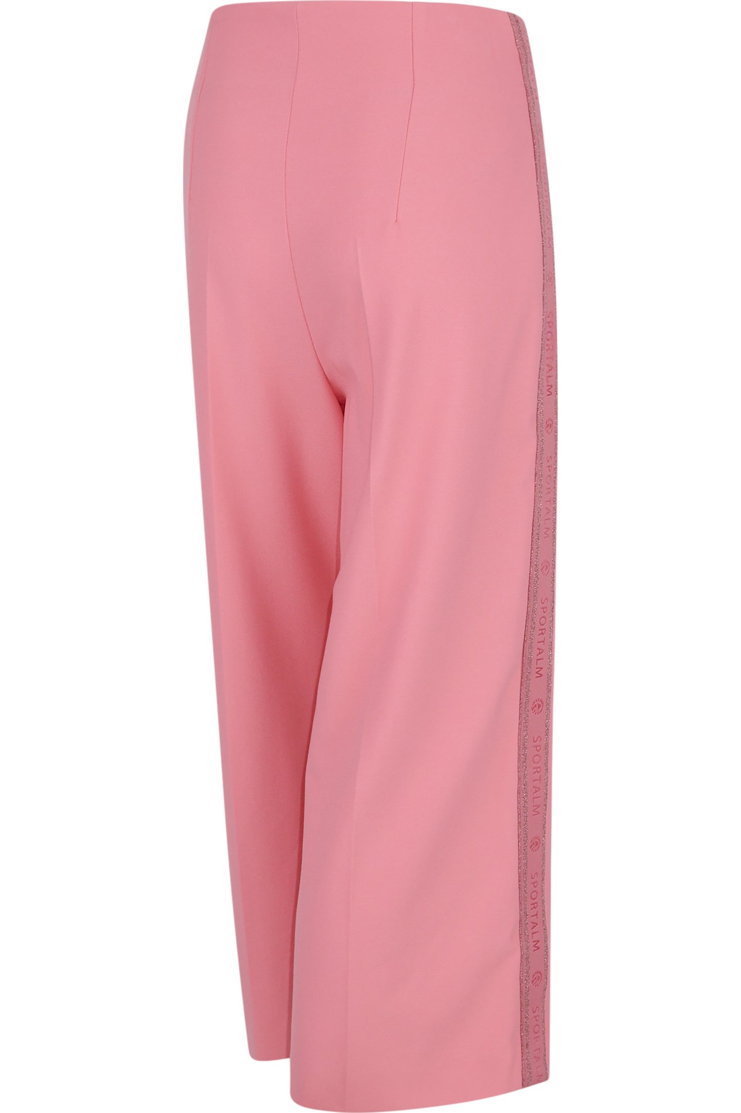 針織側飾邊闊腿長褲