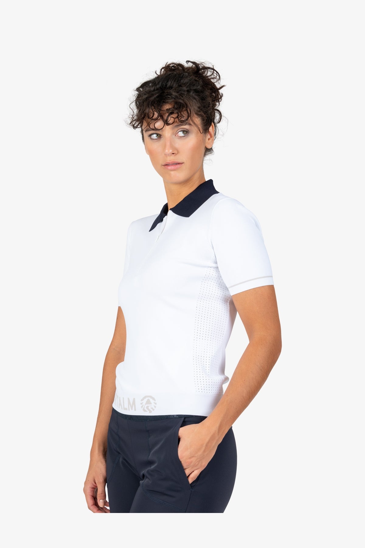 鬆緊腰Logo印字休閒褲