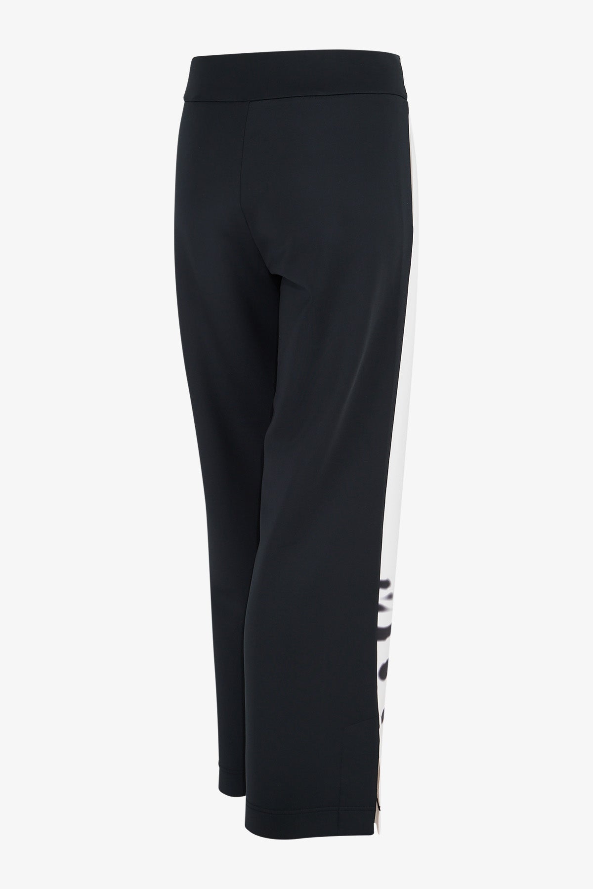 側開衩印花直筒褲