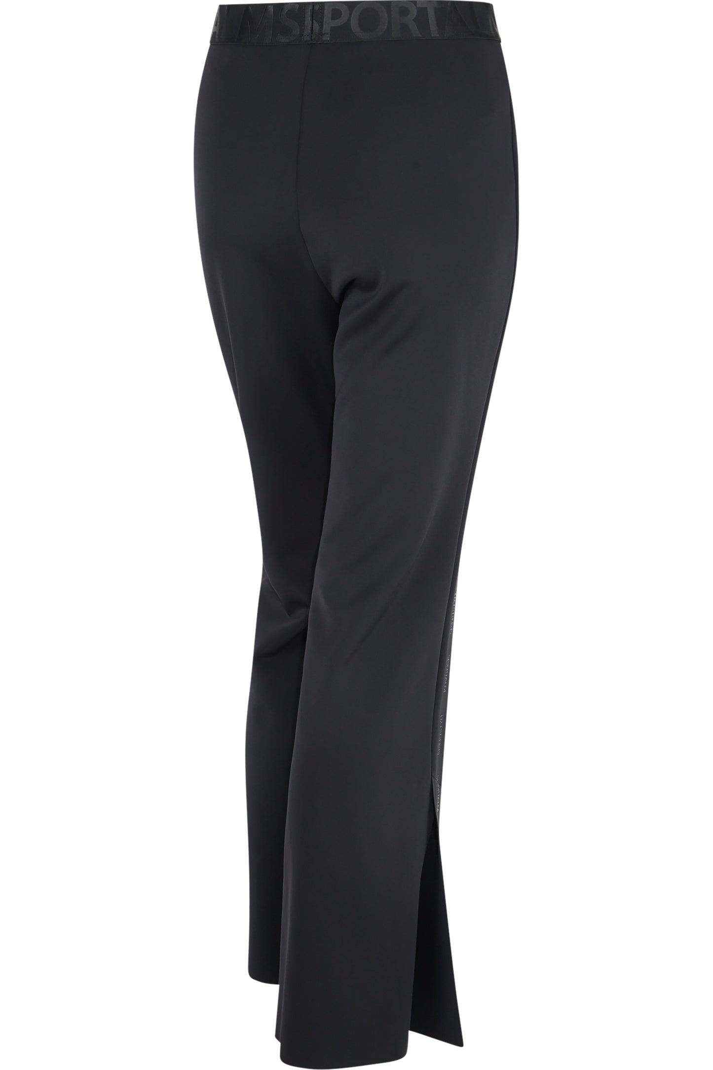 Logo印字鬆緊腰微喇長褲