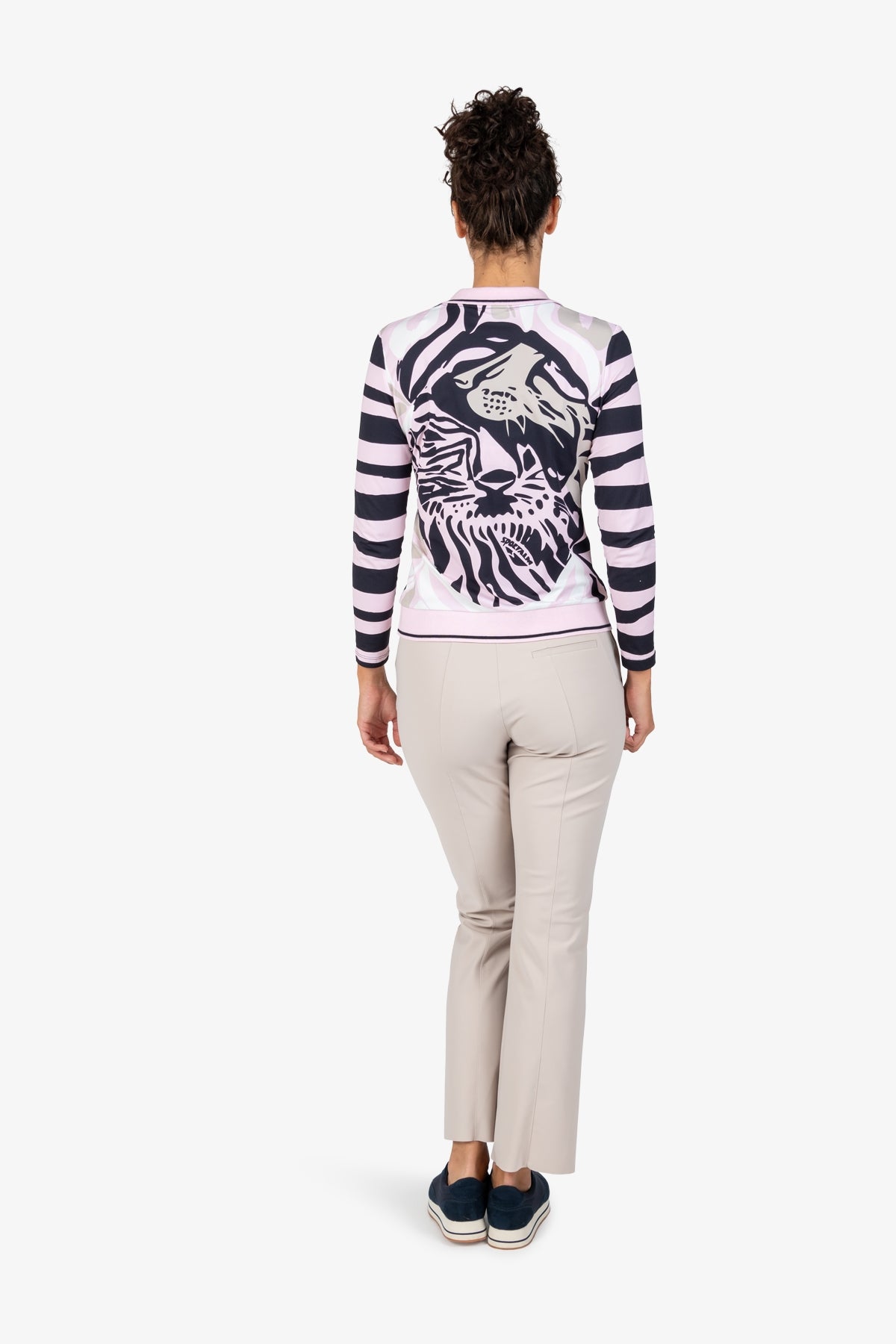 鬆緊腰修身長褲