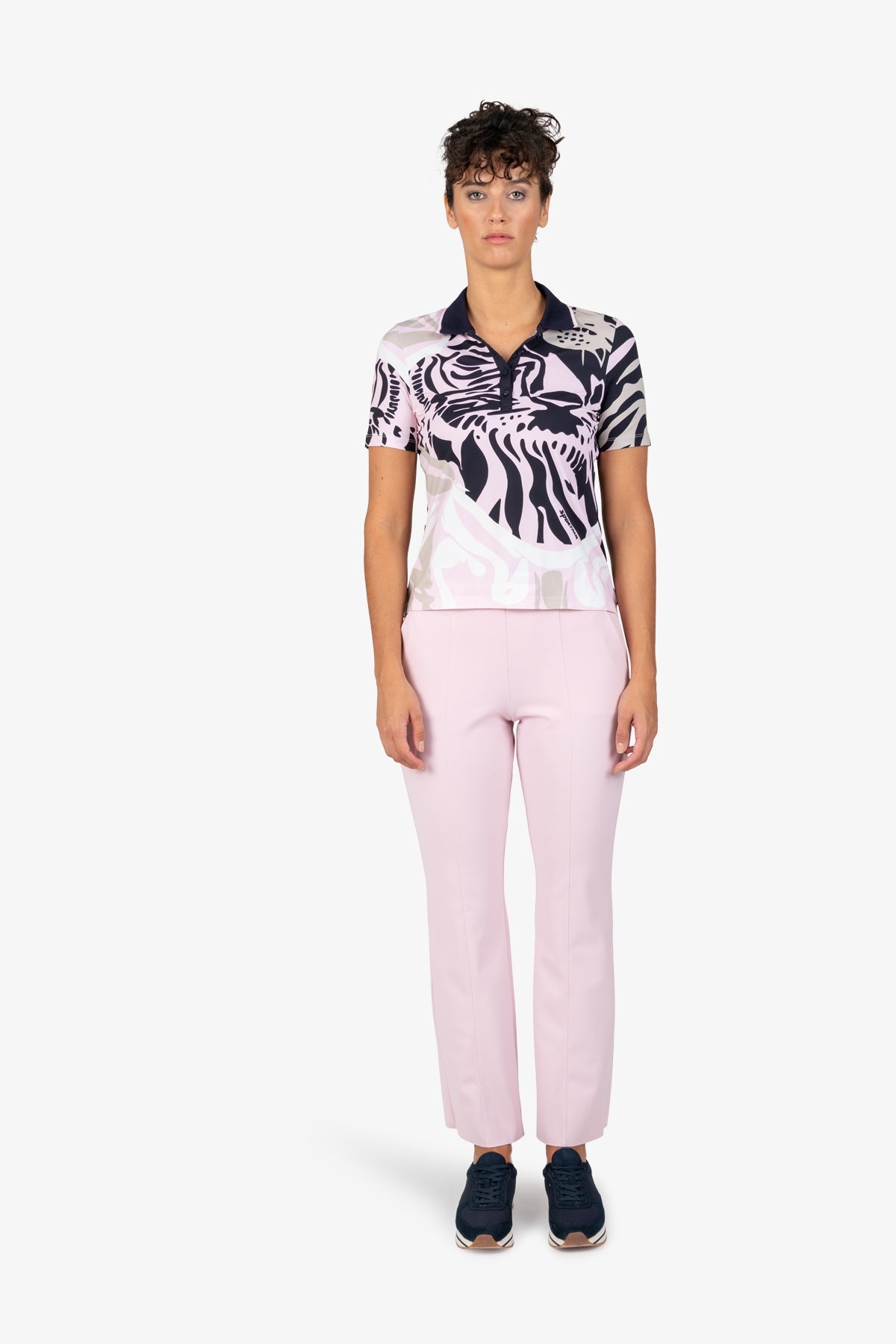 鬆緊腰修身長褲