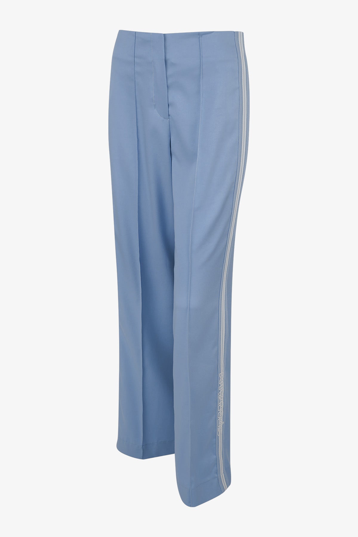 針織側飾邊闊腿長褲