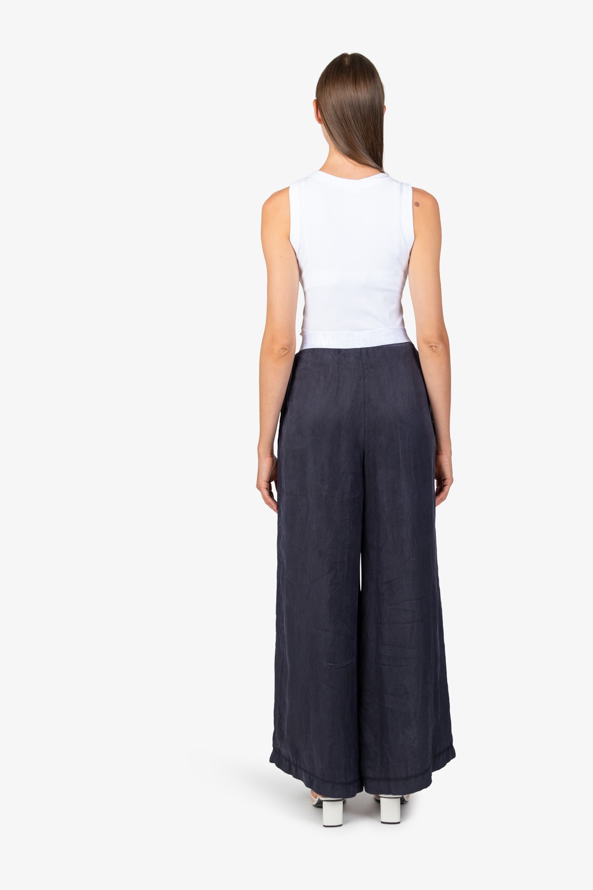 鬆緊腰闊腿長褲