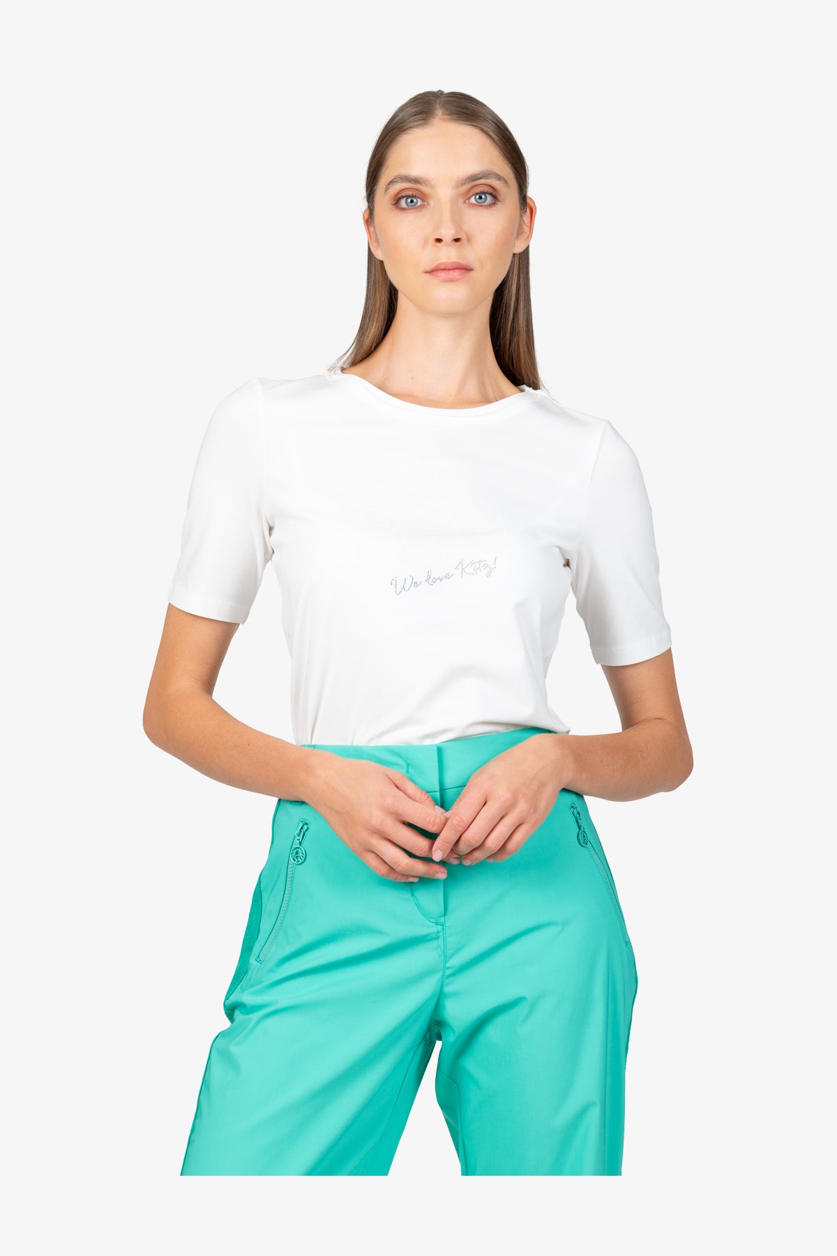 抽繩褲腳針織側飾邊休閒長褲