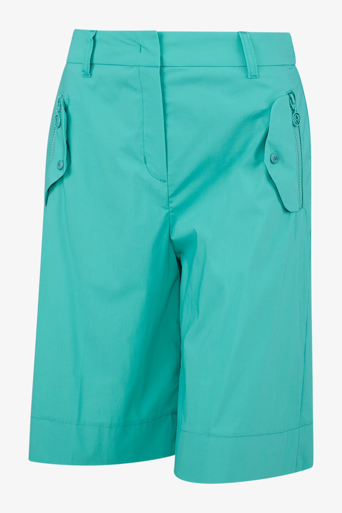 翻盖拉链口袋休闲短裤