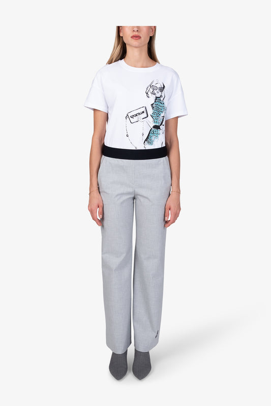 Trousers in High-quality Jersey Fabric