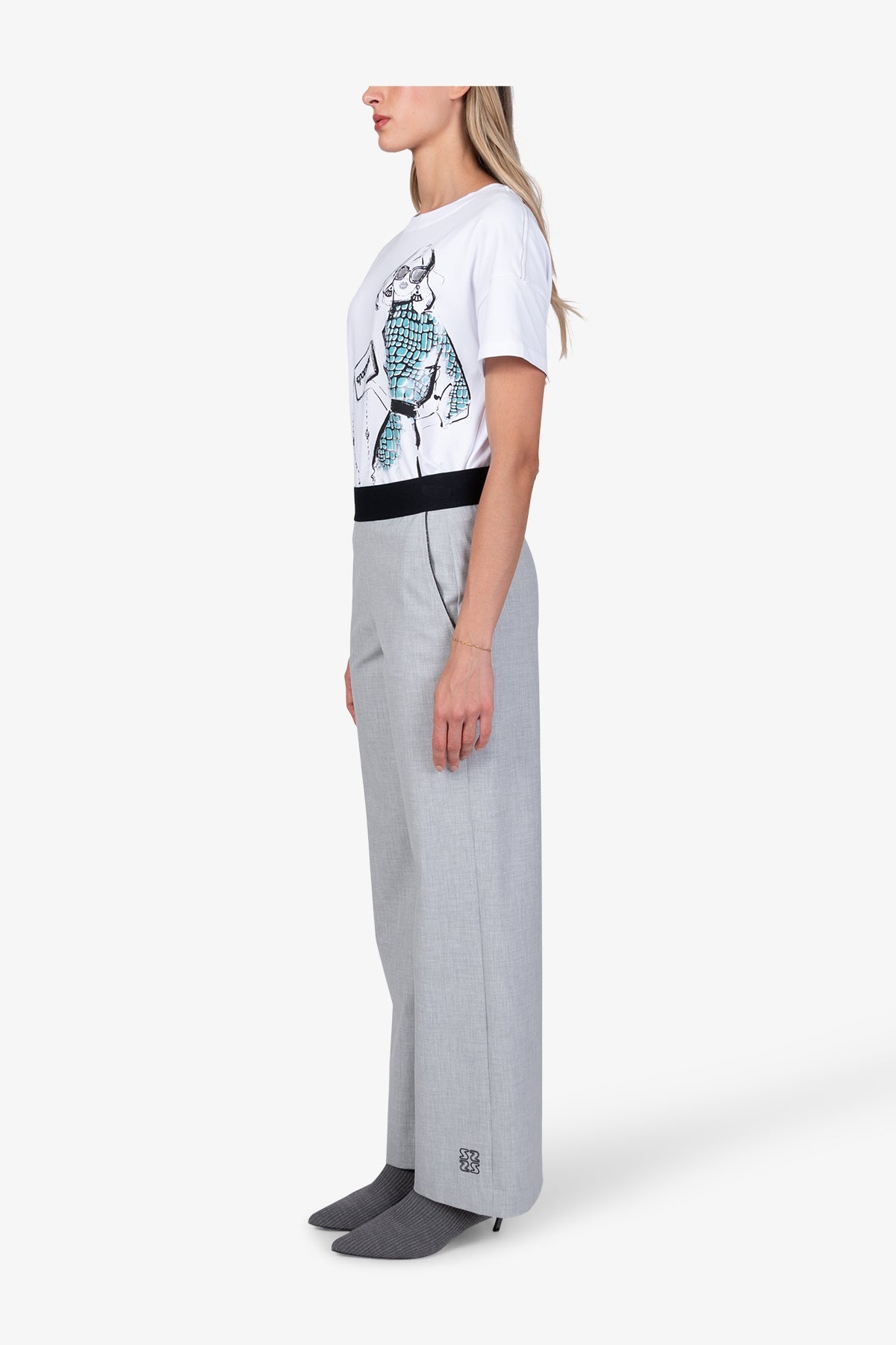 Trousers in High-quality Jersey Fabric