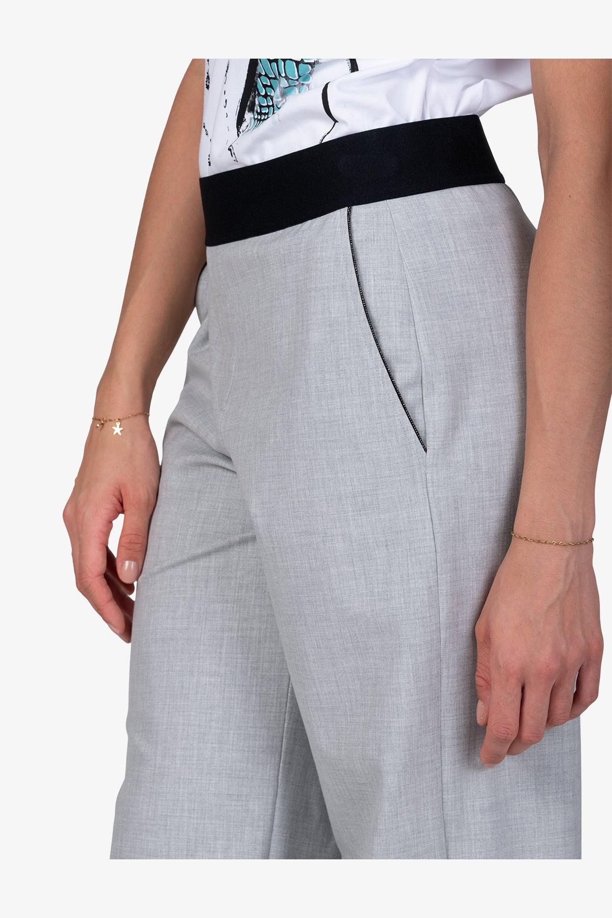 Trousers in High-quality Jersey Fabric