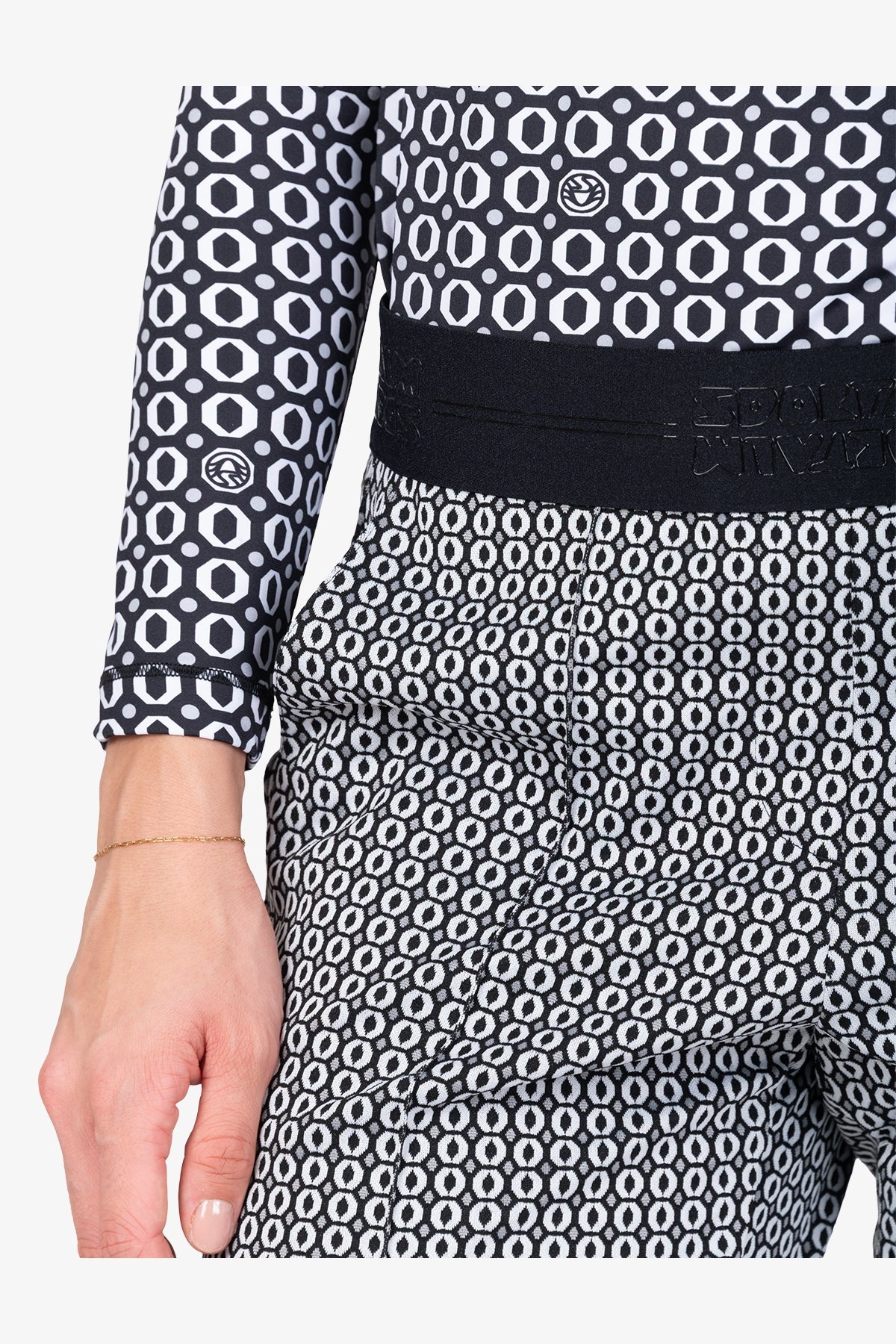 Trousers in Soft Jacquard Fabric