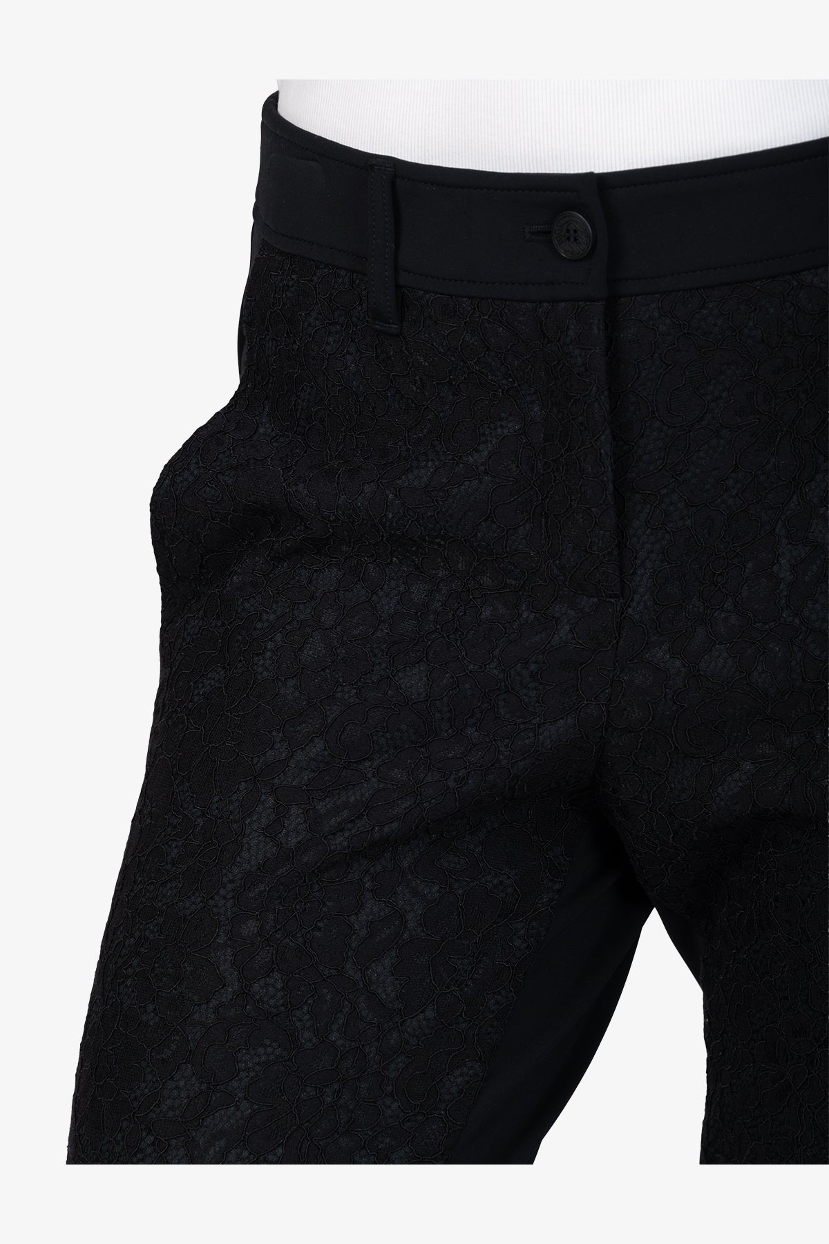 Trousers in Bonded Lace Quality