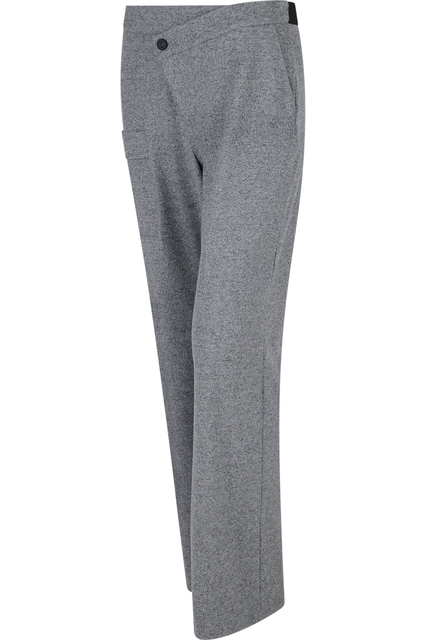 不對稱腰闊腿長褲