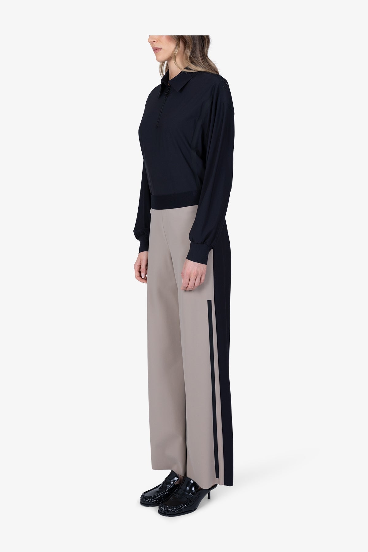 Trousers in Sporty Jersey Fabric