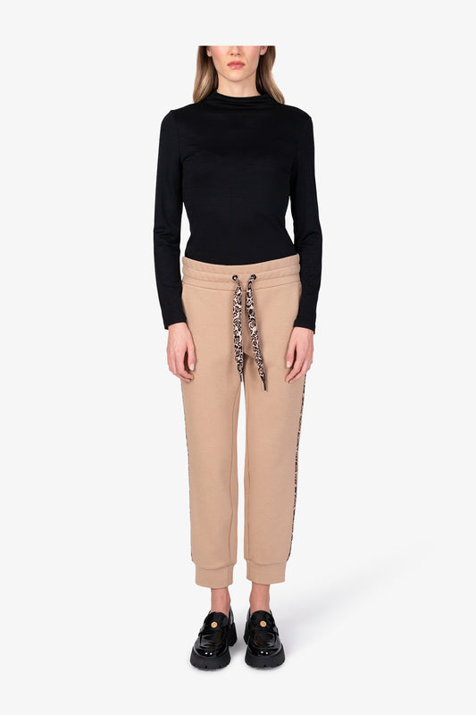 Jogging Trousers with Graphic Jacquard