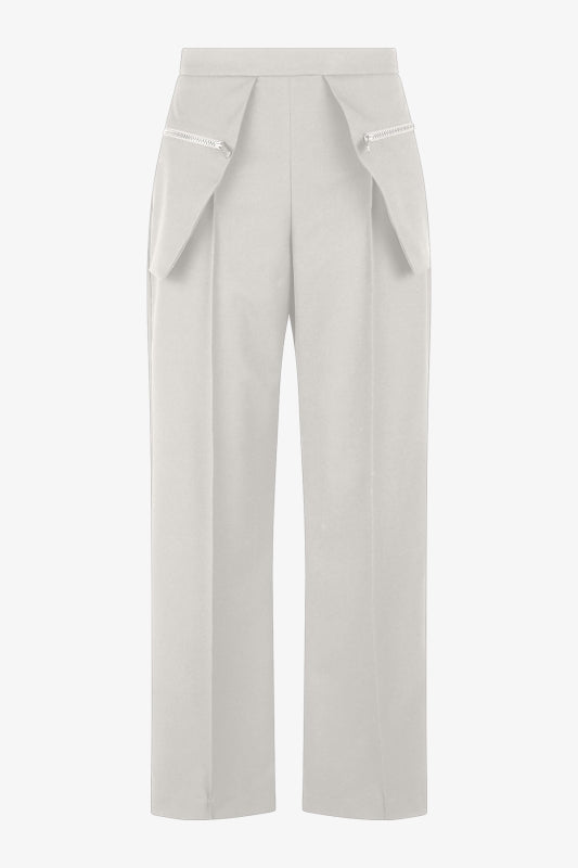 Casual Trousers with Piping