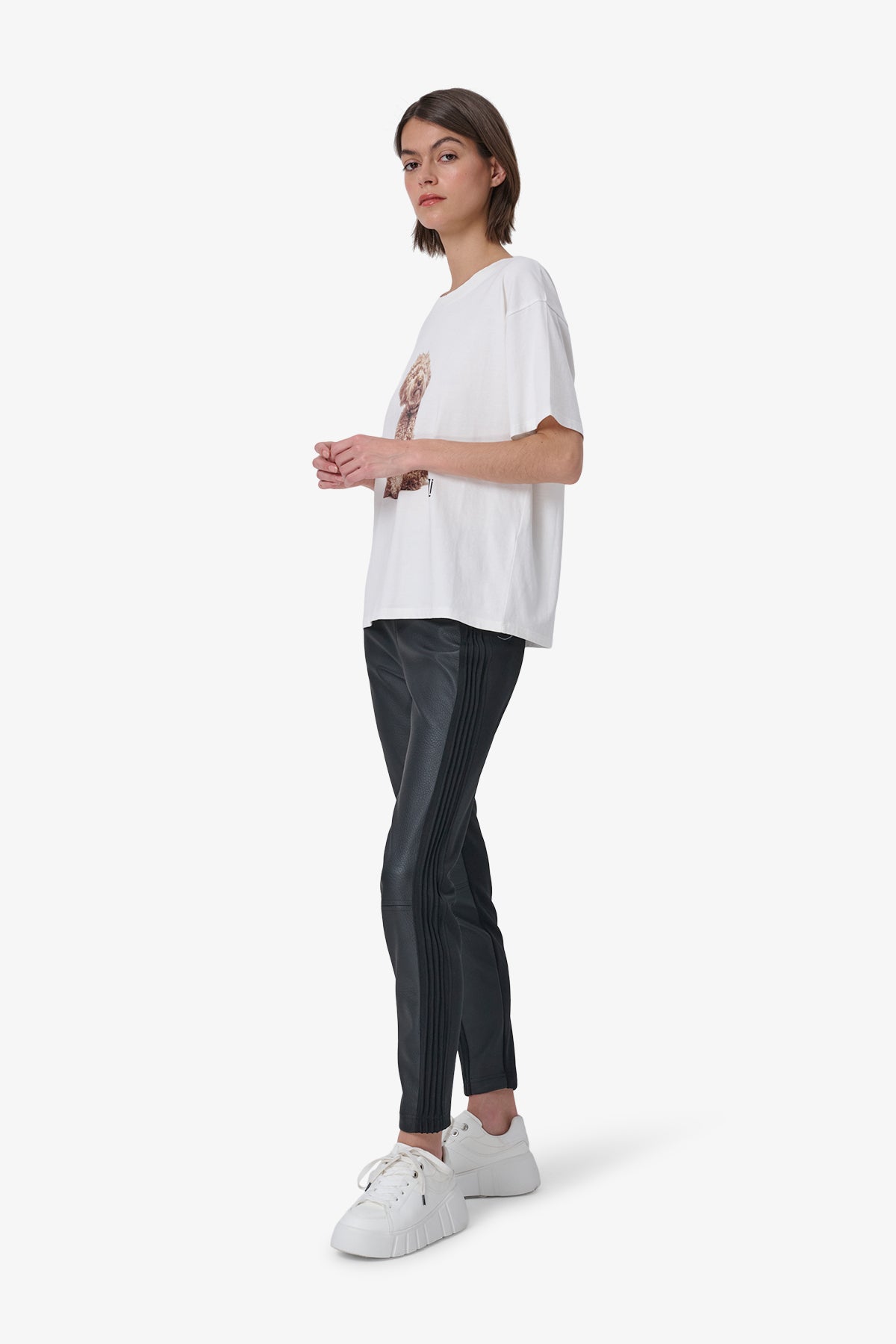 Leather Jersey Pants