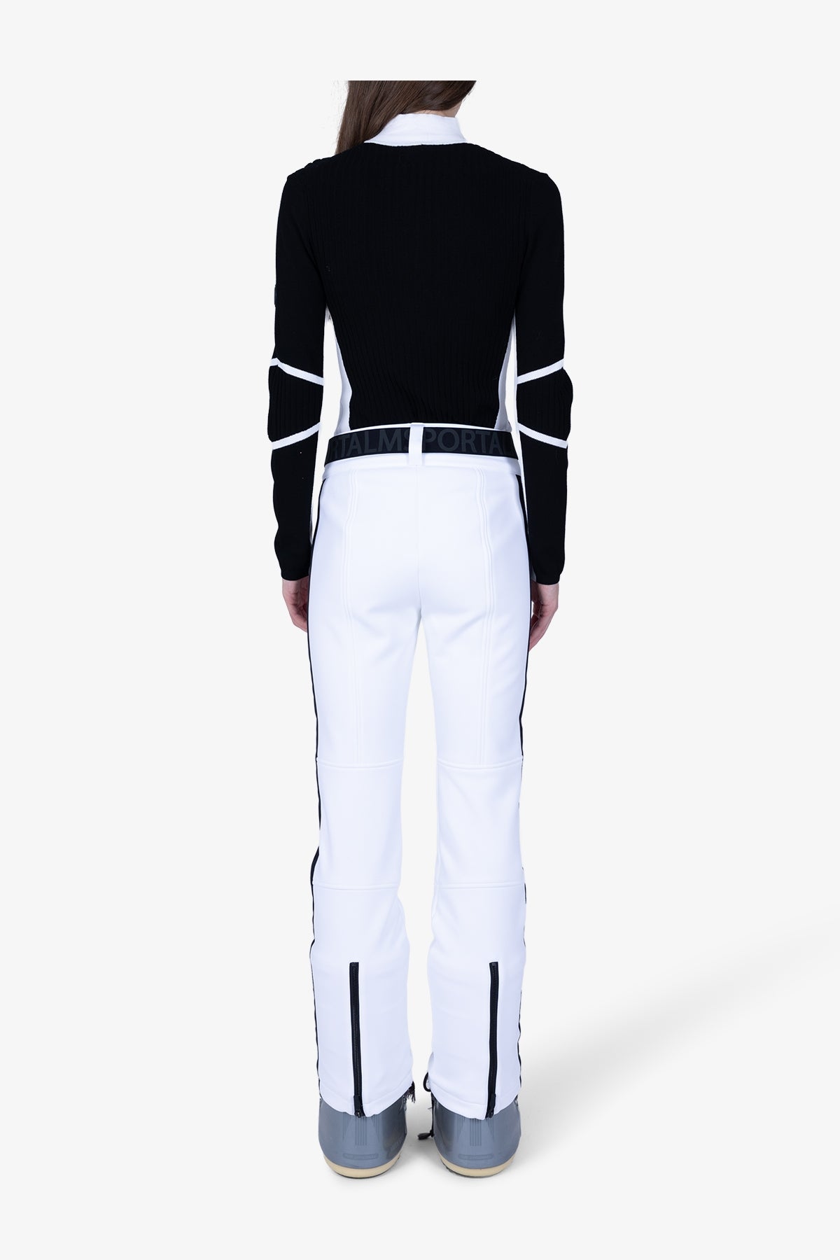 侧饰边微喇滑雪长裤