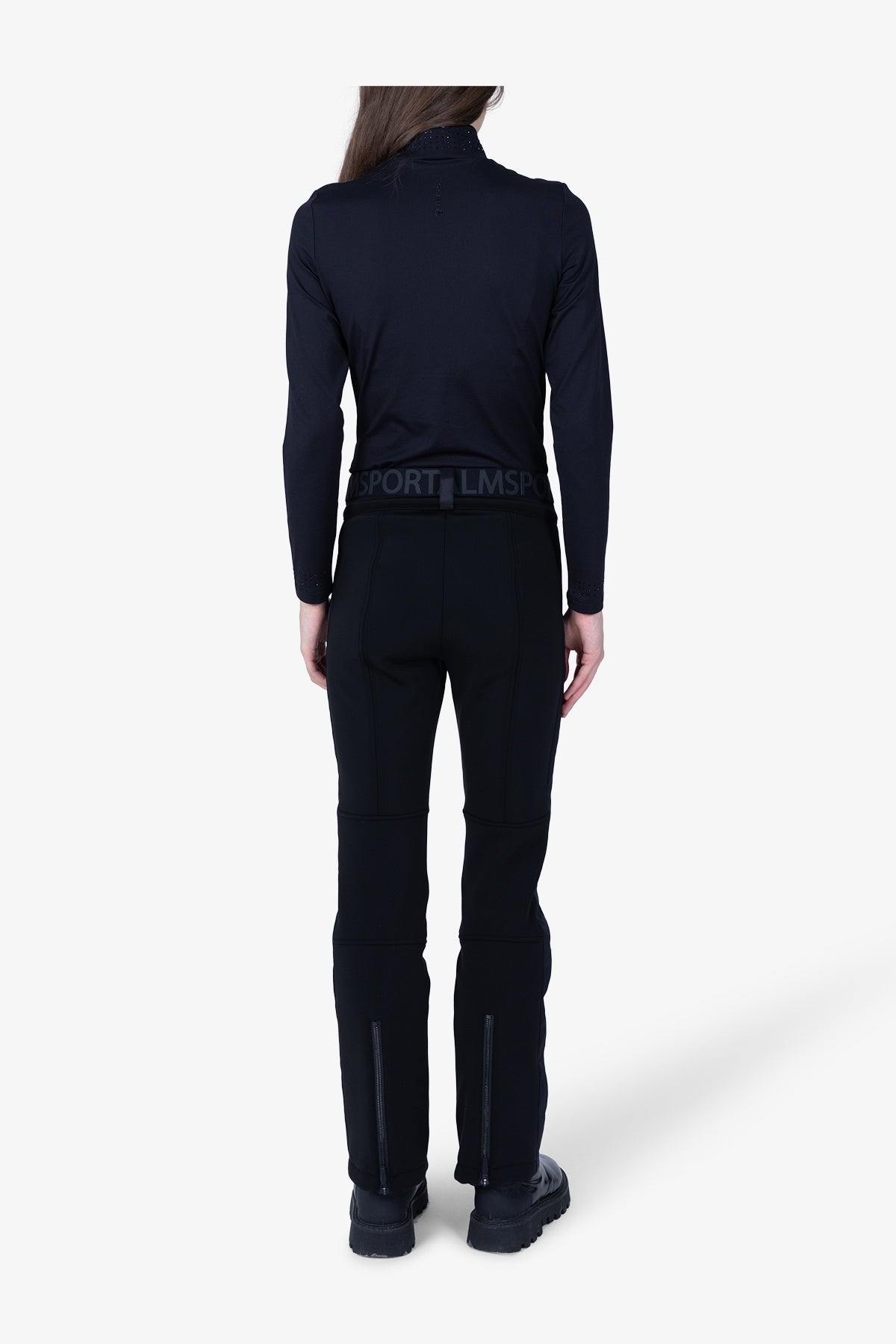 侧饰边微喇滑雪长裤