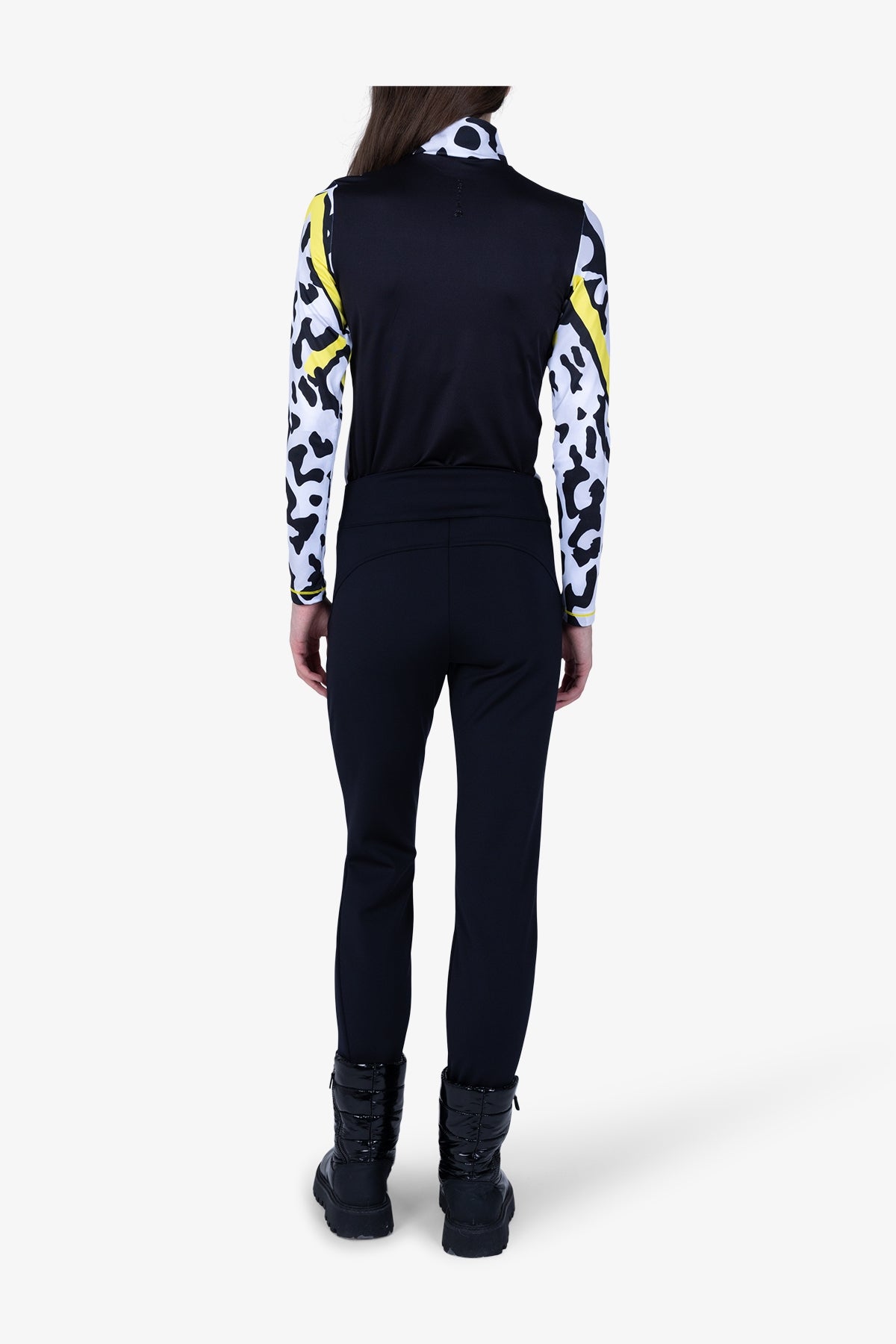 拉链口袋紧身长裤