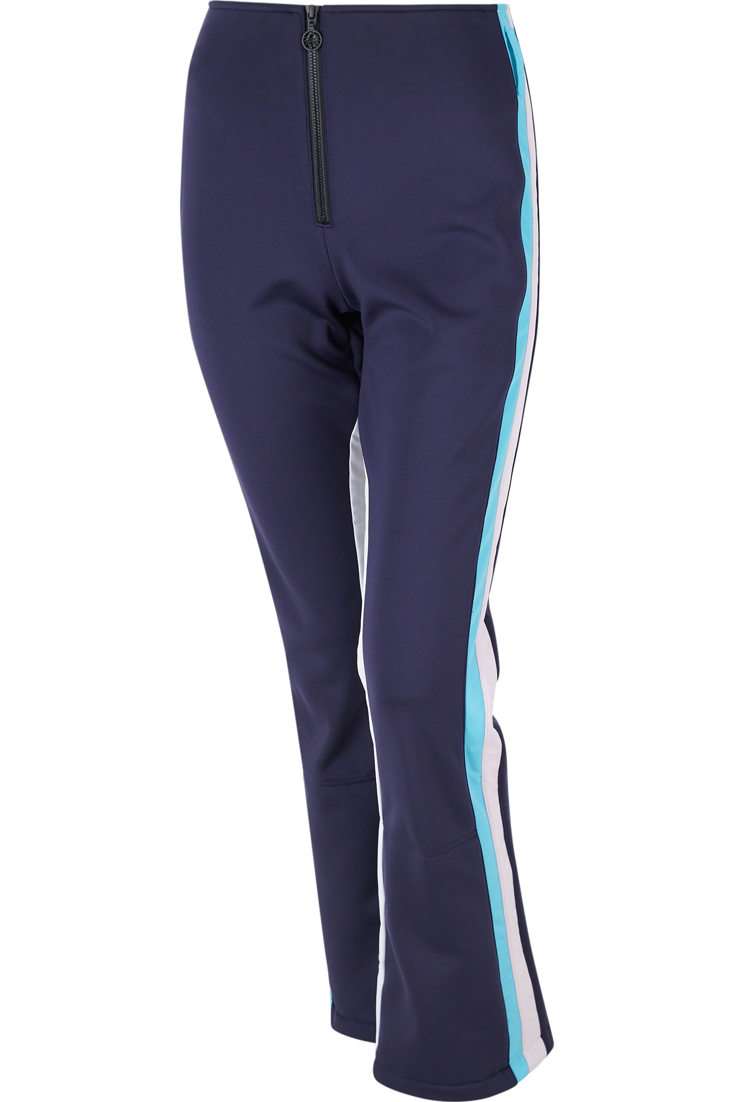 撞色側飾邊修身長褲