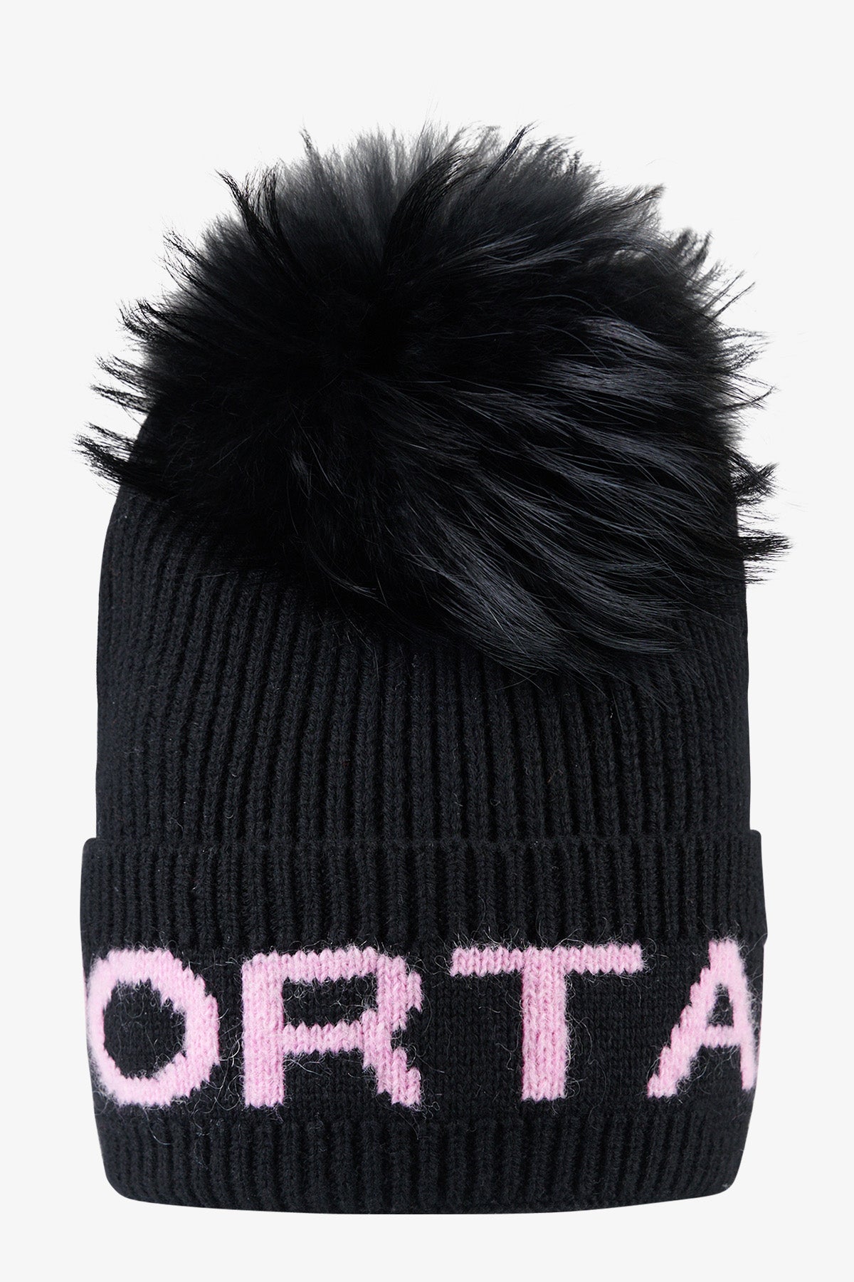 Knit Beanie with Real Fur